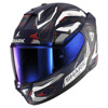 Foto: Skwal i3 Linik Mat Integraalhelm Blauw-Wit-Rood