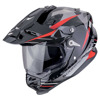 Foto: ADF-9000 AIR FEAT MX helm Zwart-Zilver-Rood