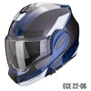 Foto: EXO-TECH EVO TEAM Systeemhelm Blauw-Zwart-Wit