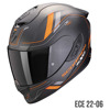 Foto: EXO 1400 EVO II CARBON AIR MIRAGE Integraalhelm Mat Zwart-Oranje