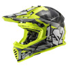 Foto: MX437 FAST EVO II MINI CRUSHER MX helm Zwart-Geel