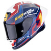 Foto: Exo-R1 Evo II Air Coup Integraalhelm Blauw-Rood-Geel