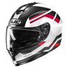 Foto: C70N Belis Integraalhelm Wit-Rood