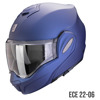 Foto: EXO-TECH EVO PRO SOLID Systeemhelm Mat Blauw