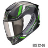 Foto: EXO 1400 EVO II CARBON AIR MIRAGE Integraalhelm Zwart-Groen