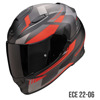 Foto: EXO-491 ABILIS Integraalhelm Zwart-Zilver-Rood