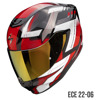 Foto: EXO-391 CAPTOR Integraalhelm Zwart-Rood