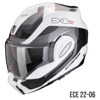 Foto: EXO-TECH EVO PRO COMMUTA Systeemhelm Wit Zilver